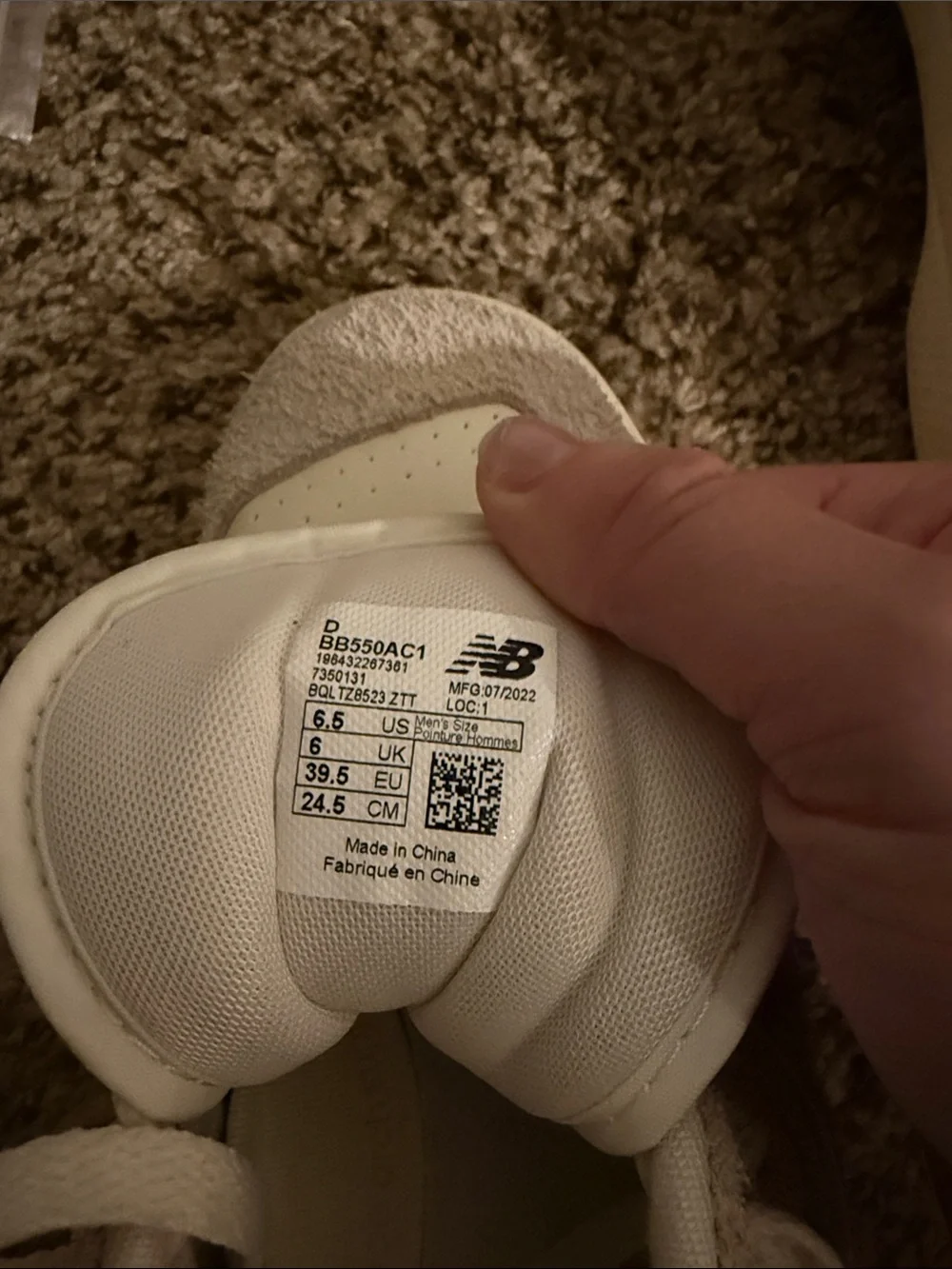 Aimé Leon Dore x New Balance 550 Cream Suede Sneakers Women’s 8.5 / Men’s 6.5